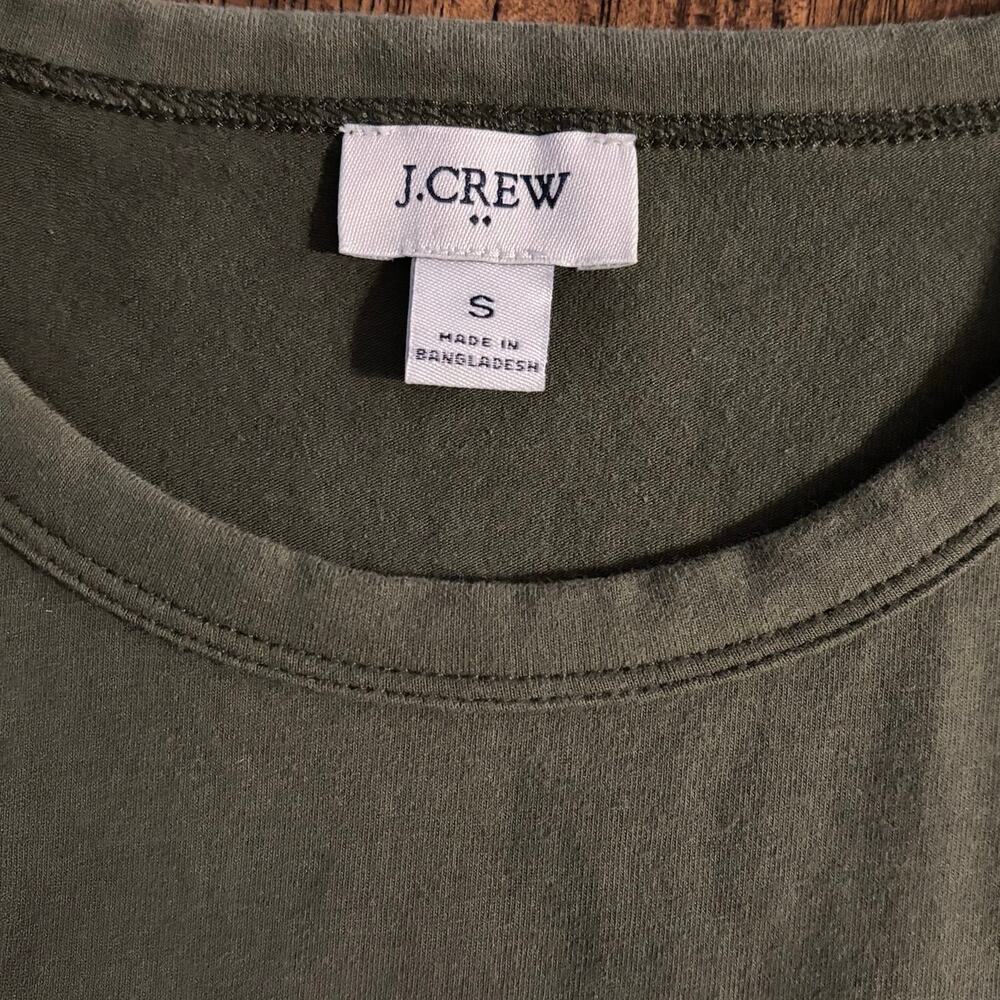 J Crew Women's Small Dress Midi Mixy Cotton Short Sleeve Pockets A Line - Picture 4 of 10